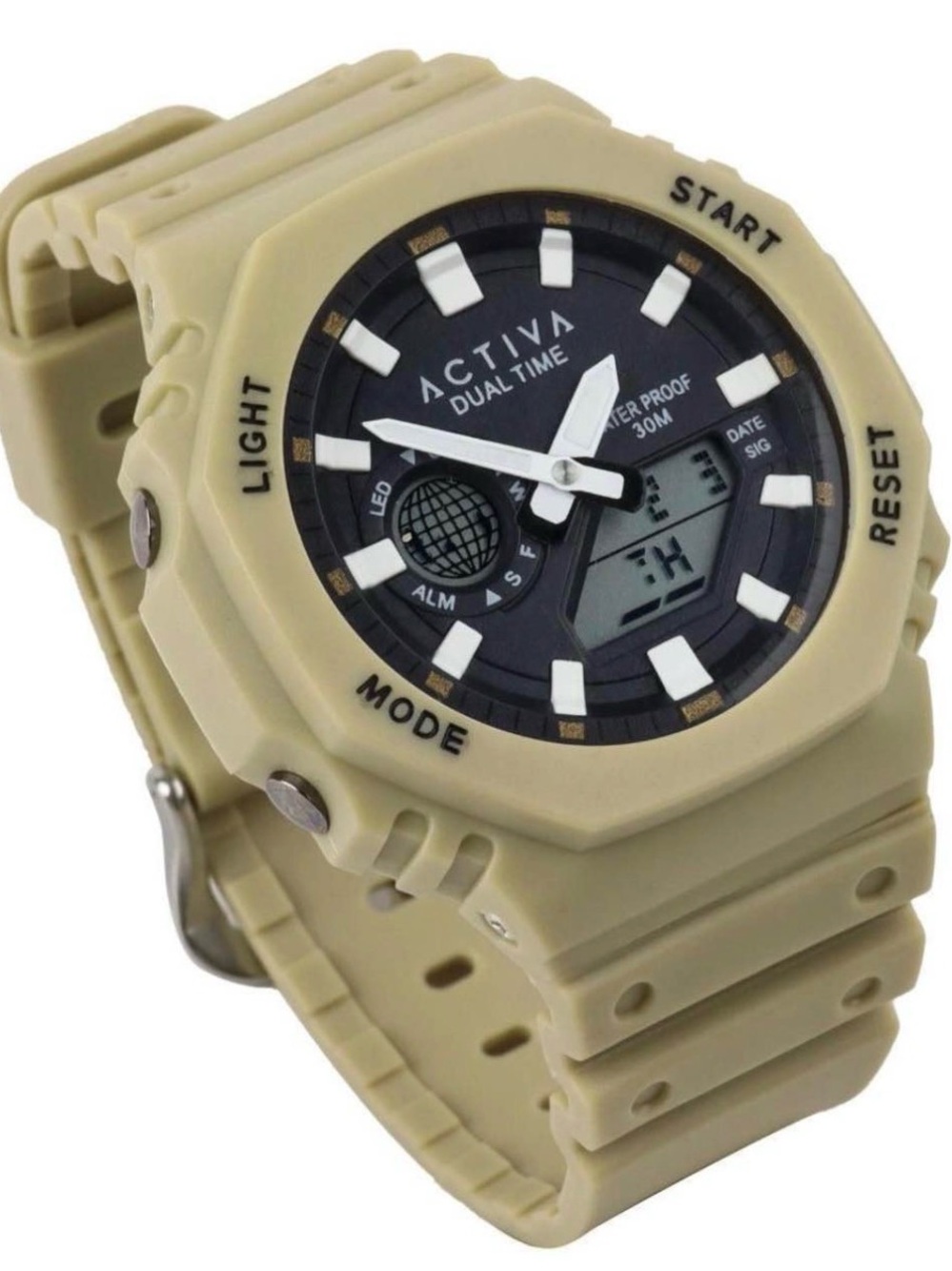 Activa Recon X Invicta Analog Digital Unisex Watch - 45.5mm, Light Brown